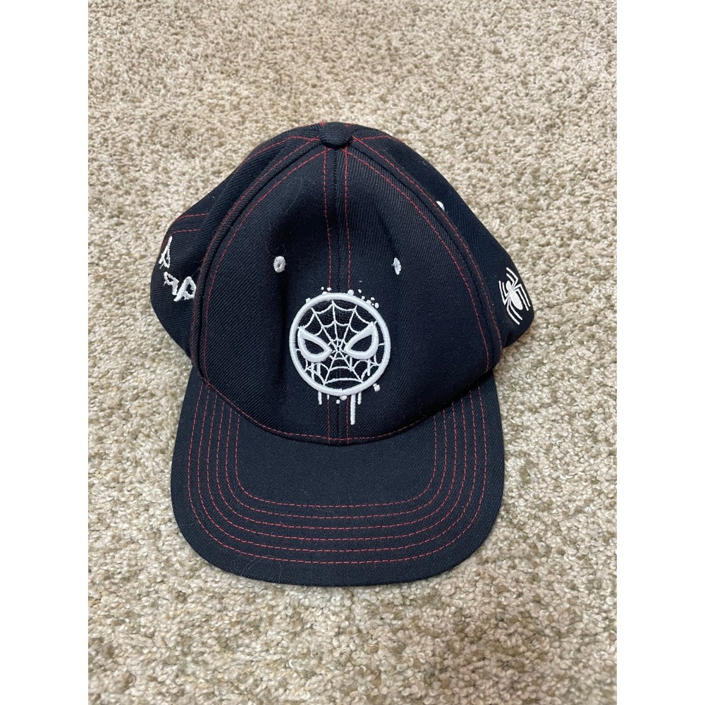 Marvel Spiderman Lids Snapback Hat Black Red Stitching Papa Embroidery Cap